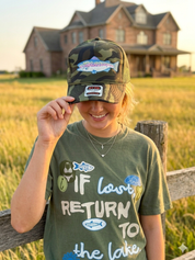 Trout Camo Patch Trucker Hat