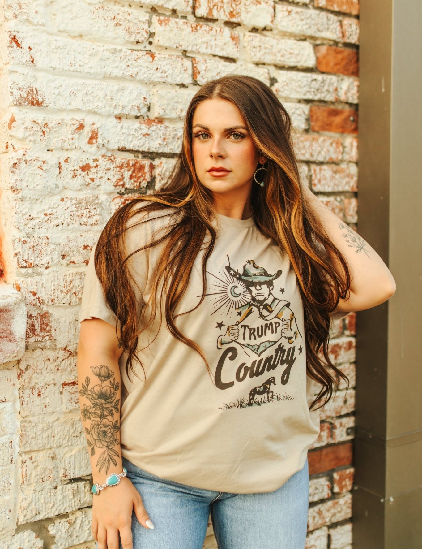 Trump Country Western Graphic TeeMultiS