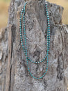 Turquoise and Pearl 2 - Layer Necklace