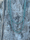 Turquoise and Pearl 2 - Layer Necklace