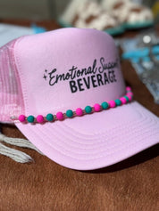 Turquoise And Pink Trucker Hat Chain