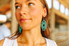 Turquoise Aztec Cut Out EarringsTurquoiseOS