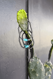 Turquoise Barrel Beaded Bracelet