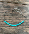 Turquoise Beaded Adjustable Bracelet