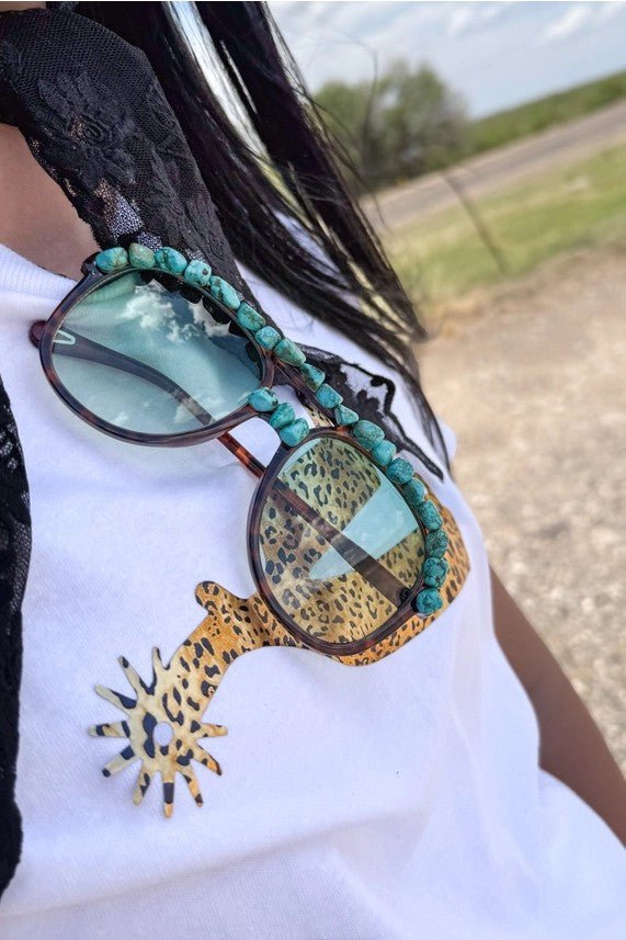 Turquoise Bridge Glam Sunglasses