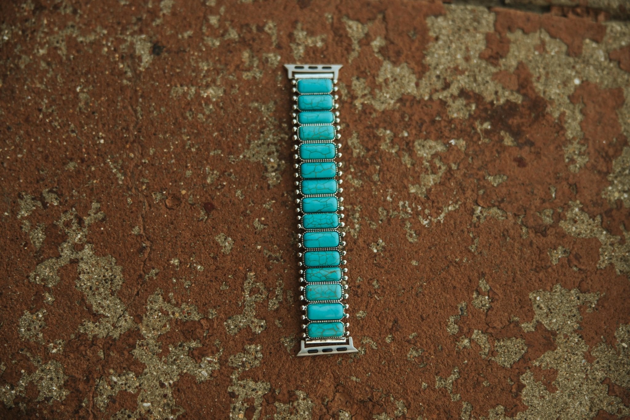 Turquoise Cluster Apple Watch Stretch Band