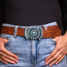 Turquoise Cluster Belt Buckle