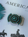 Turquoise Cluster Belt Buckle
