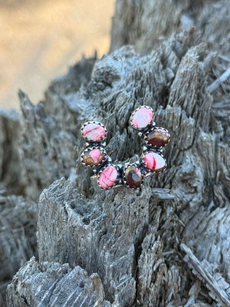 Turquoise Cluster Horseshoe Ring