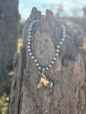 Turquoise Donkey Dash Pendant Necklace
