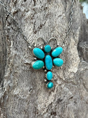 Turquoise Dragonfly Charm Necklace