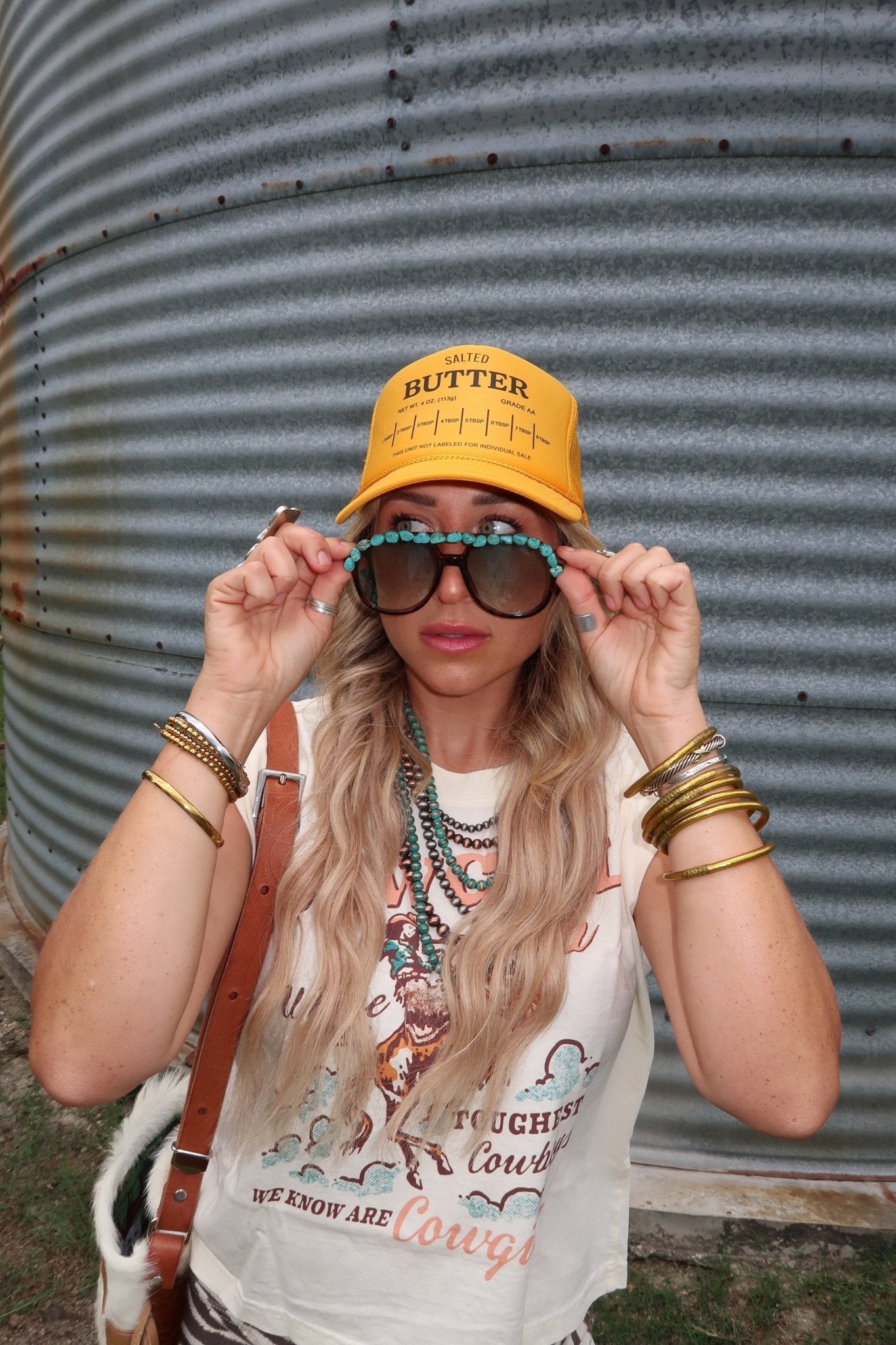 Turquoise Glam Sunglasses