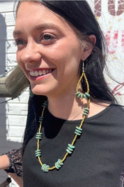 Turquoise Gold Mine Beaded Necklace