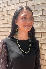 Turquoise Gold Mine Beaded Necklace