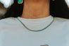 Turquoise Gold Tennis Chain Necklace