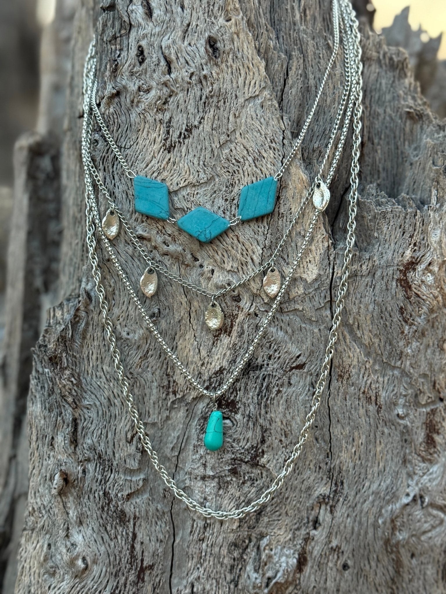Turquoise Mirage Layered Necklace