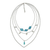 Turquoise Mirage Layered Necklace