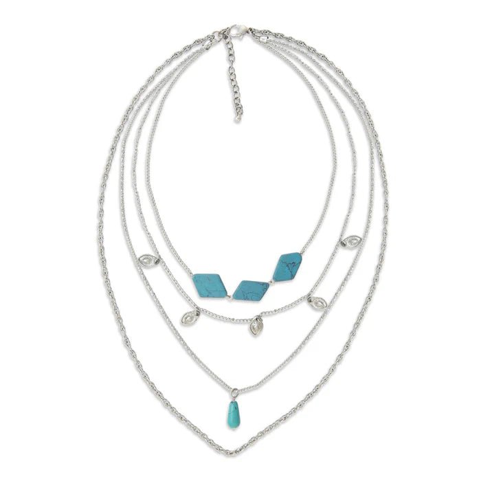 Turquoise Mirage Layered Necklace