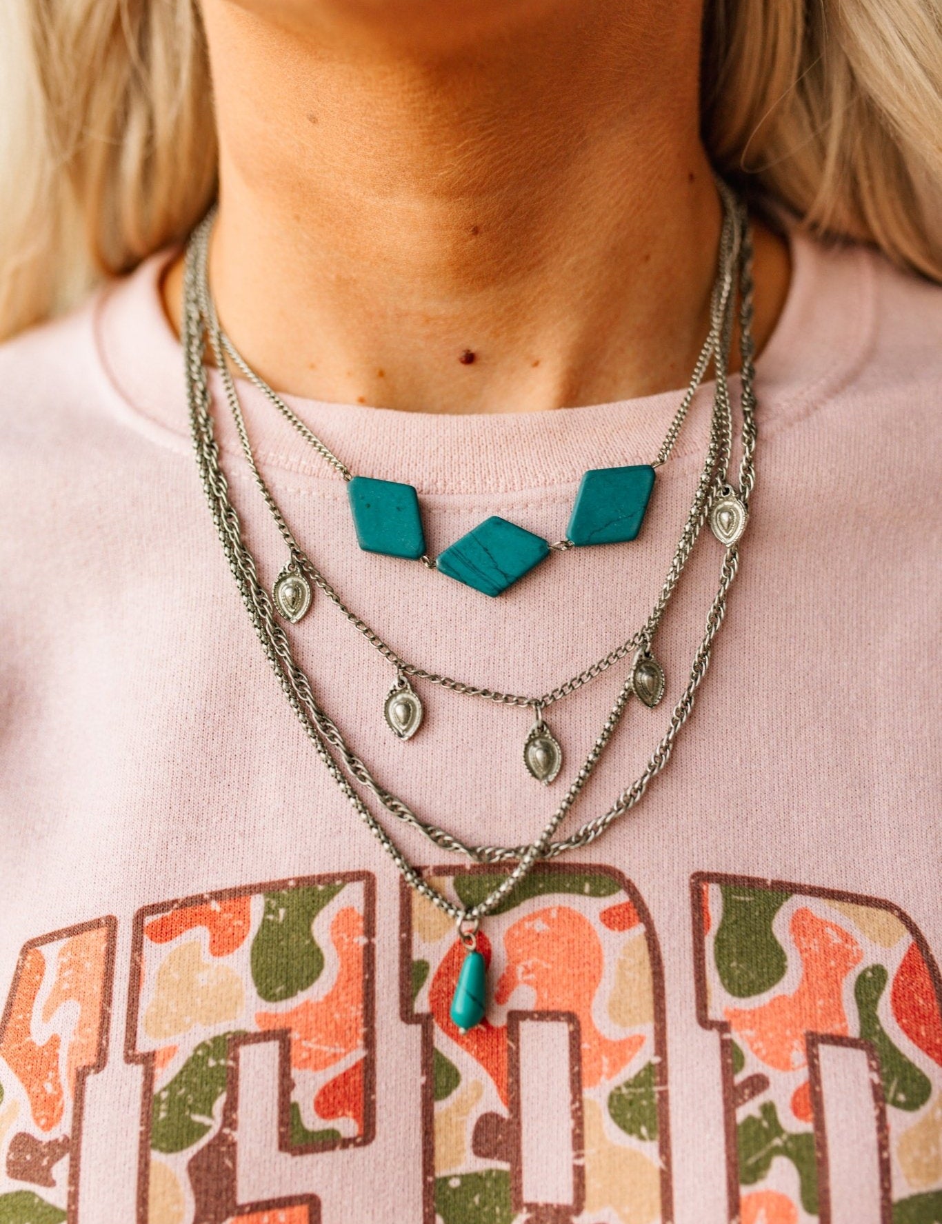 Turquoise Mirage Layered Necklace