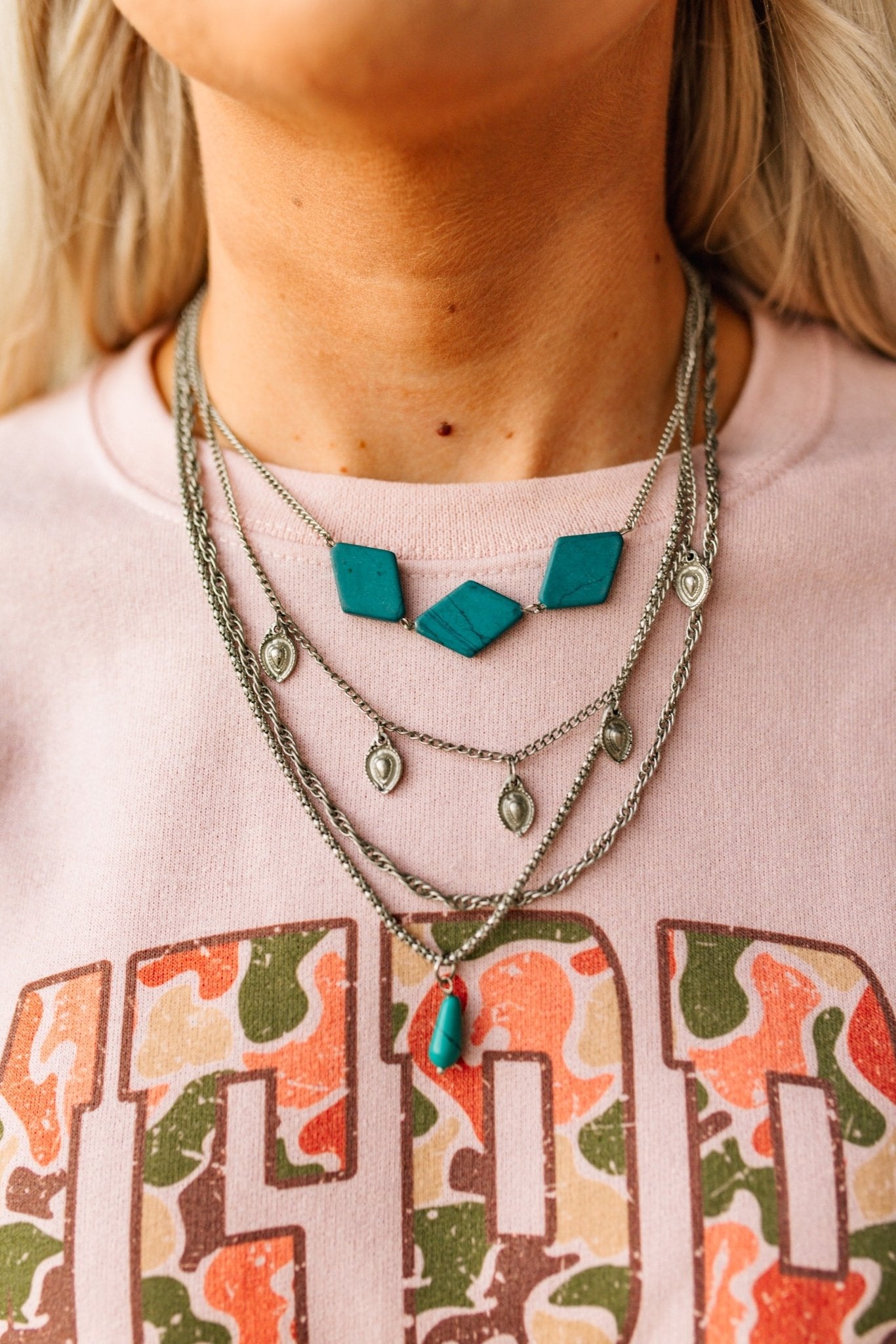 Turquoise Mirage Layered Necklace