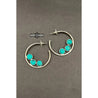 Turquoise Moon Hoops