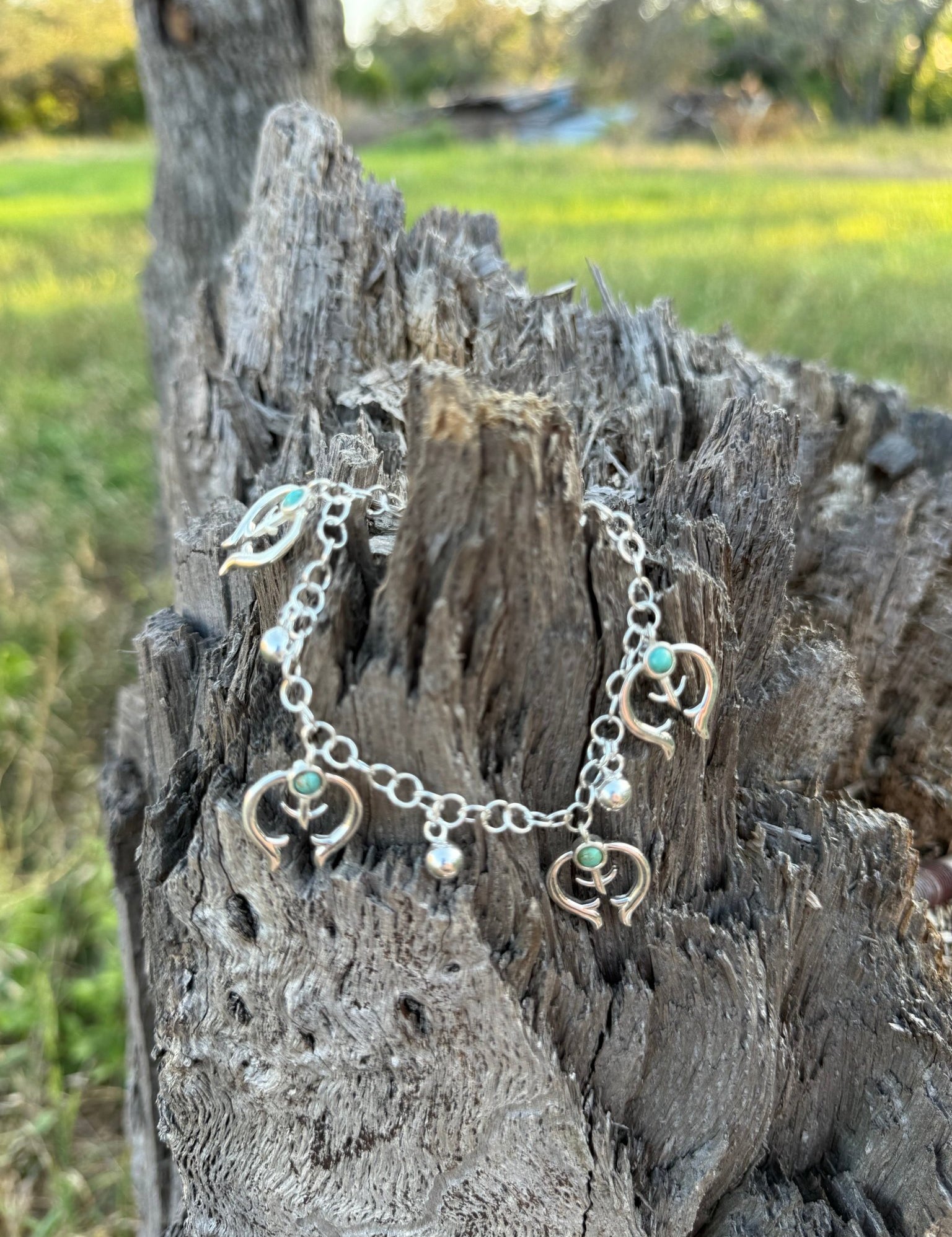 Turquoise Naja Charm Bracelet