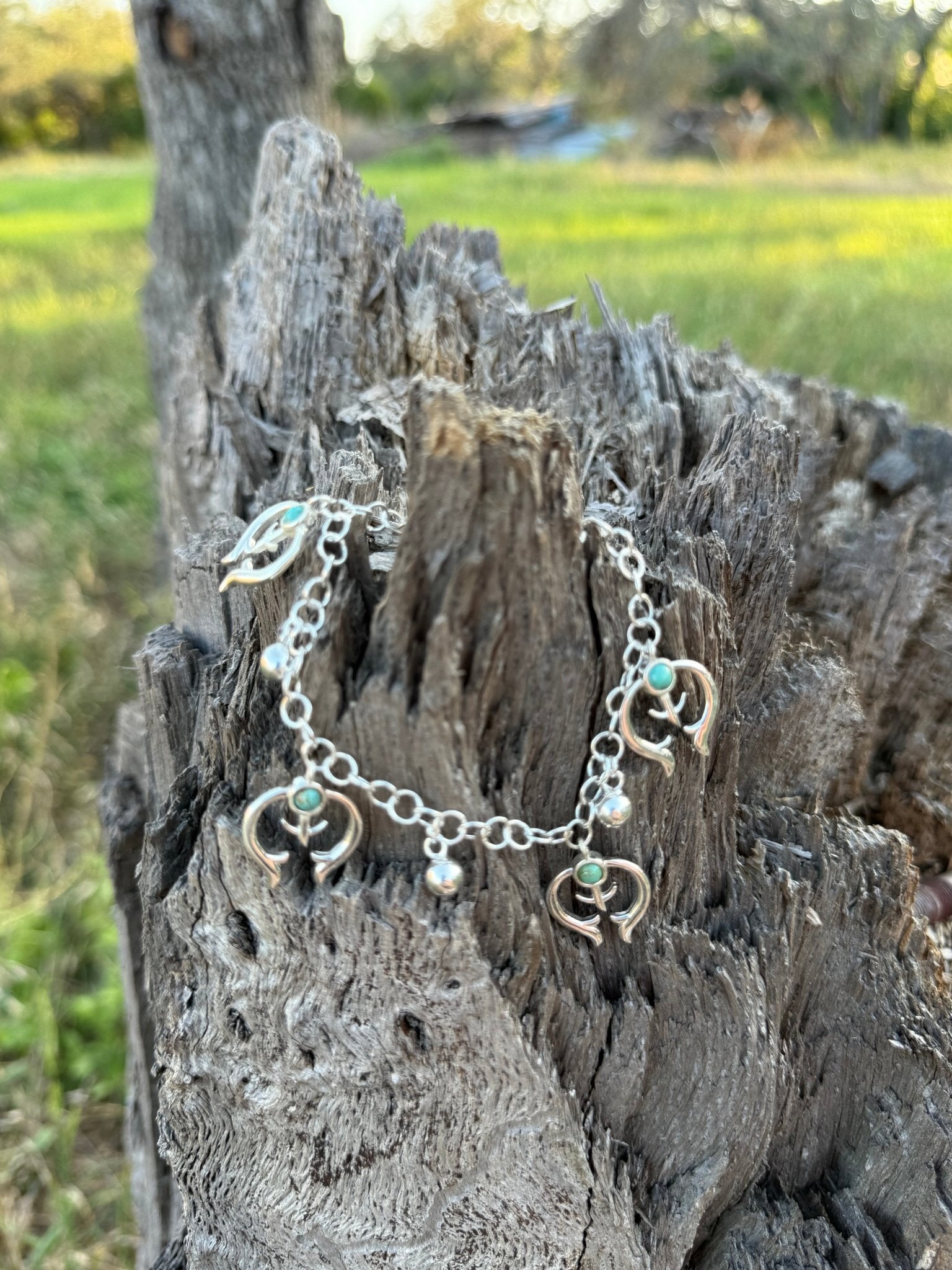 Turquoise Naja Charm Bracelet