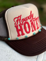 Turquoise Nuggets Gold Trucker Hat Chain