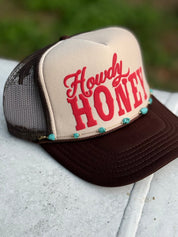 Turquoise Nuggets Gold Trucker Hat Chain