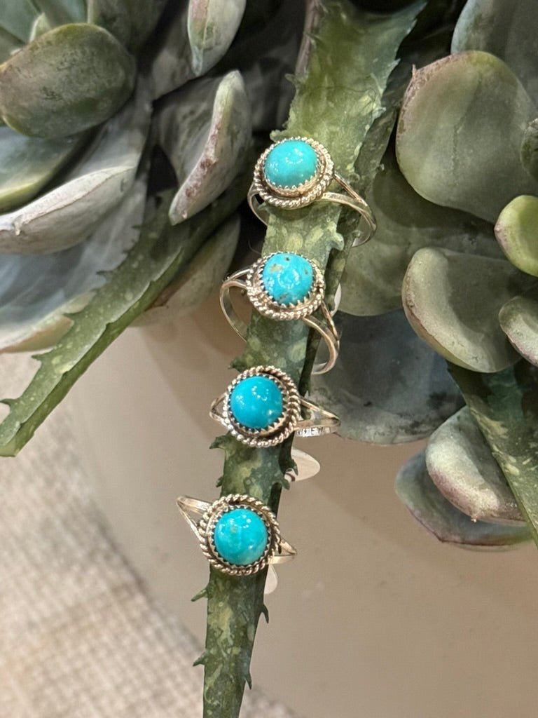 Turquoise Oasis Twisted Rope Cuff Ring6