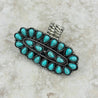 Turquoise Oval Cluster Stretch Ring