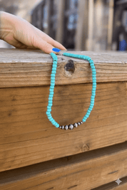 Turquoise River Pearl Necklace