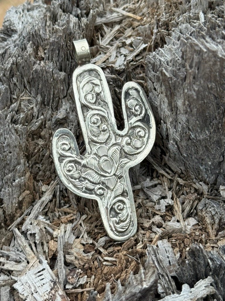 Turquoise Saguaro Pendant