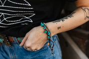 Turquoise Stone Chips Bracelet Set
