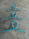 Turquoise Studded Claw Hair ClipTurquoiseOS