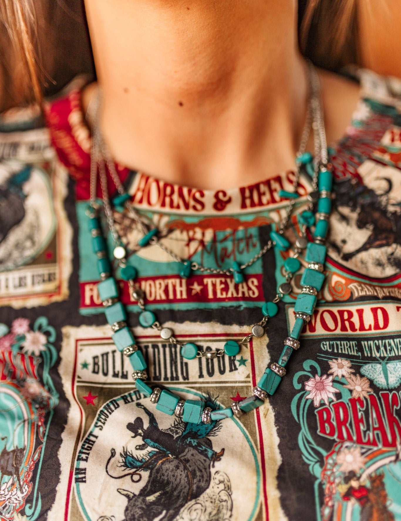 Turquoise Trails Layered Necklace