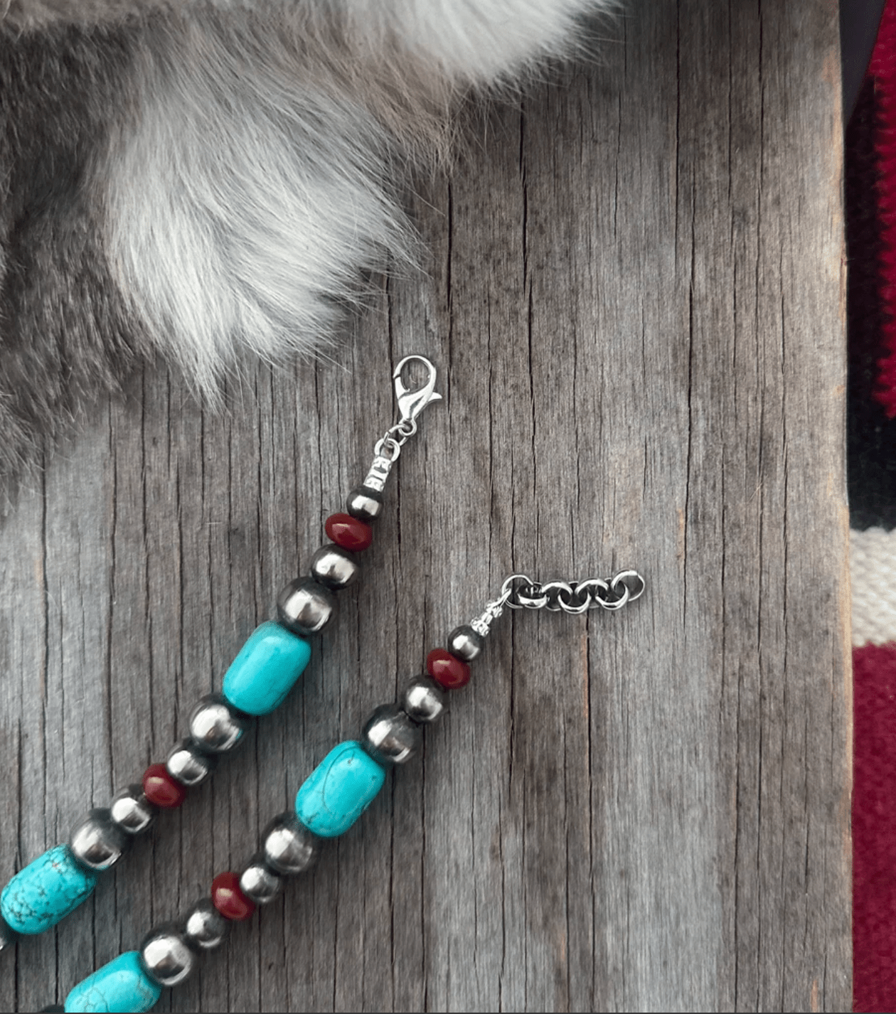 Turquoise Tubes Beaded Necklace