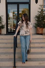 Western Trails Puff Sleeve TopS