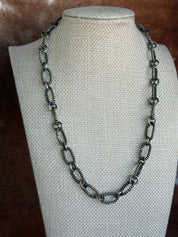 Twisted Oval Link Chain Necklace