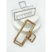Twisted Rope Rectangle Hair Claw