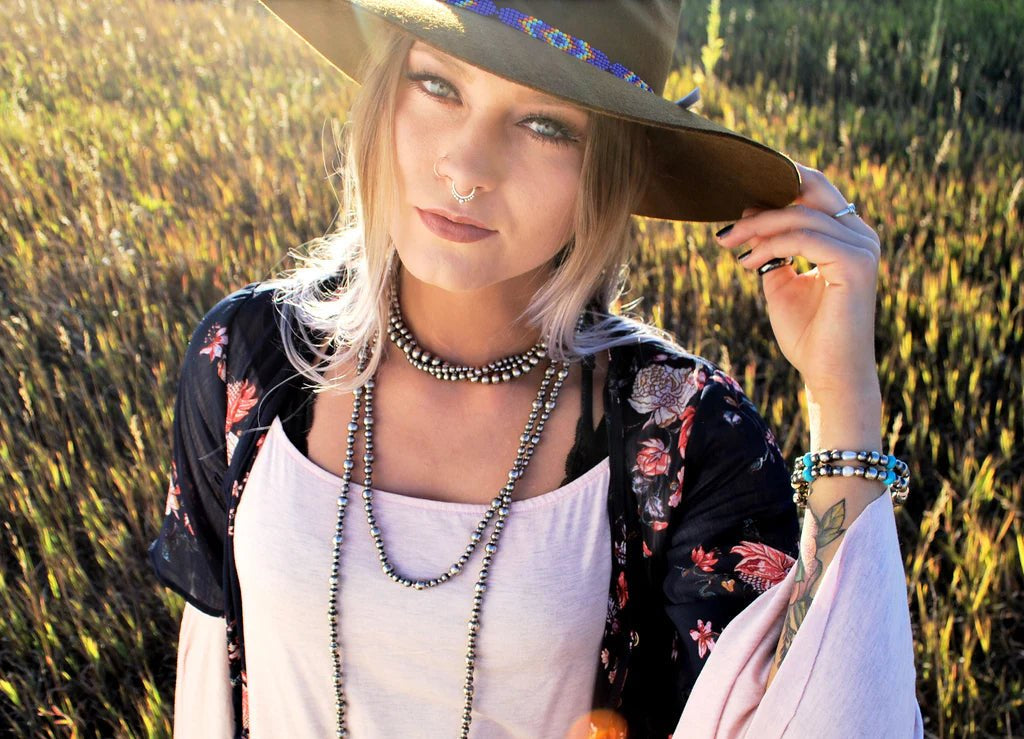 Twisted Strand Silver Pearl Choker