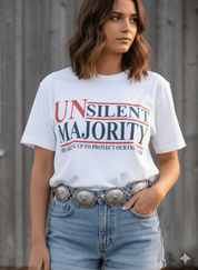 UnSilent Majority Graphic TeeWhiteS