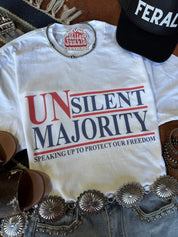 UnSilent Majority Graphic TeeWhiteS