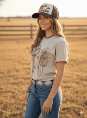 Untamed Saddle Graphic TeeTanS