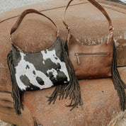 Victoria Cowhide Fringe Bag