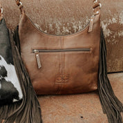 Victoria Cowhide Fringe Bag