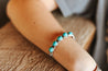 Vintage Turquoise Concho Cuff Bracelet