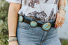 Vintage Turquoise Genuine Leather BeltS