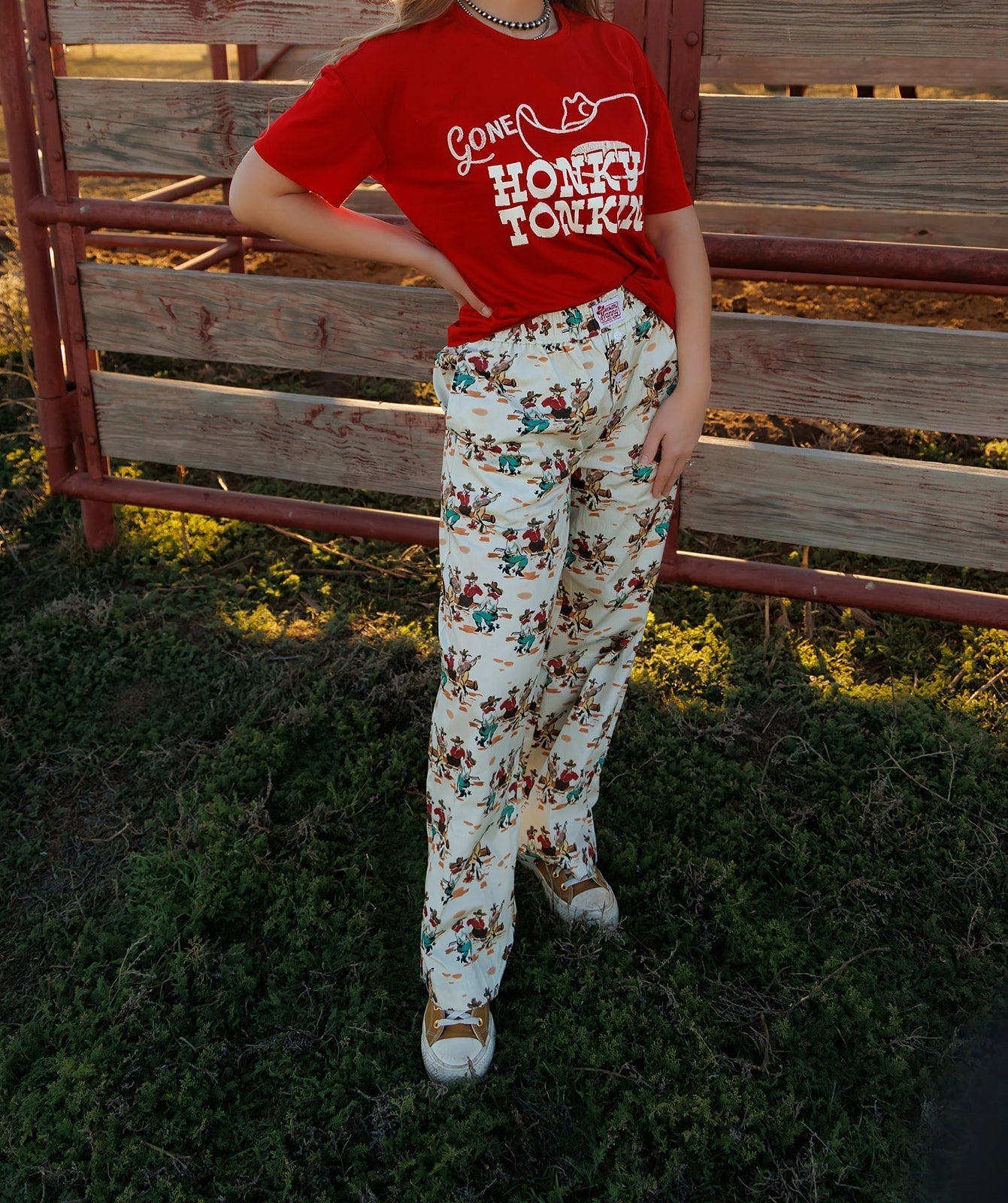 Wagon Wheel Boxer Lounge PantsS