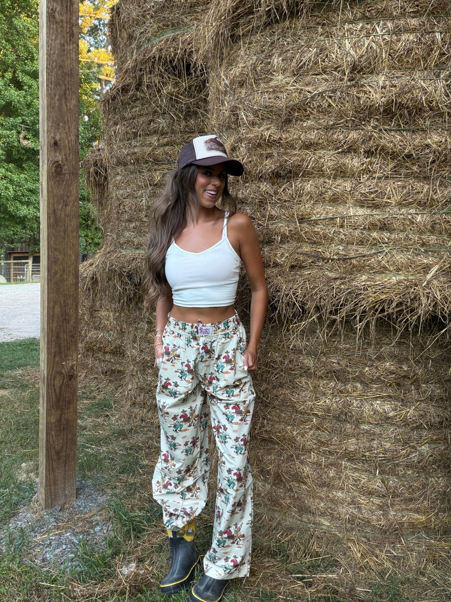 Wagon Wheel Boxer Lounge PantsS